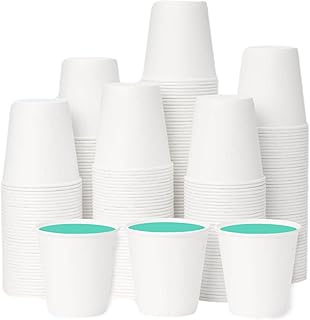 3 oz Bathroom Paper Cups [300 pack], Disposable Small Mouthwash Cups, Bath Paper Cups Ideal for Bathroom, Mouthwash (3oz 300 count)