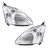 Driver and Passenger Headlights Headlamps Replacement for Honda 33151S5TC01 33101S5TC01 AutoAndArt