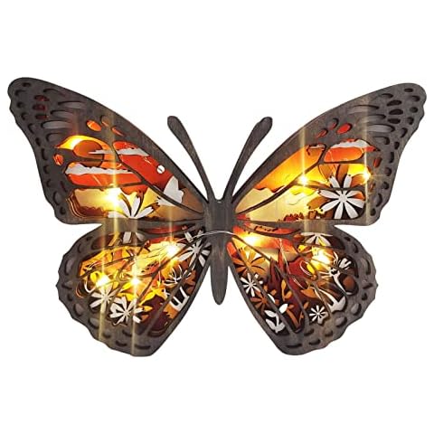 3D Wooden Animal Statues with LED Lights Cover