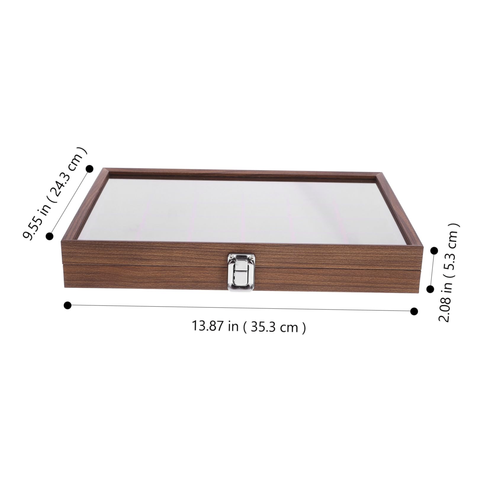 Garneck Boîte à Thé en Bois avec 30 Compartiments, Organisateur Élégant avec Couvercle en Verre, Rangement Pratique pour Sachets de Thé à Usage Domestique