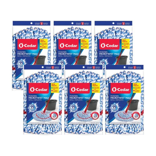 Image of O-Cedar MicroTwist Microfiber Twist Mop Refill (Pack of 6)