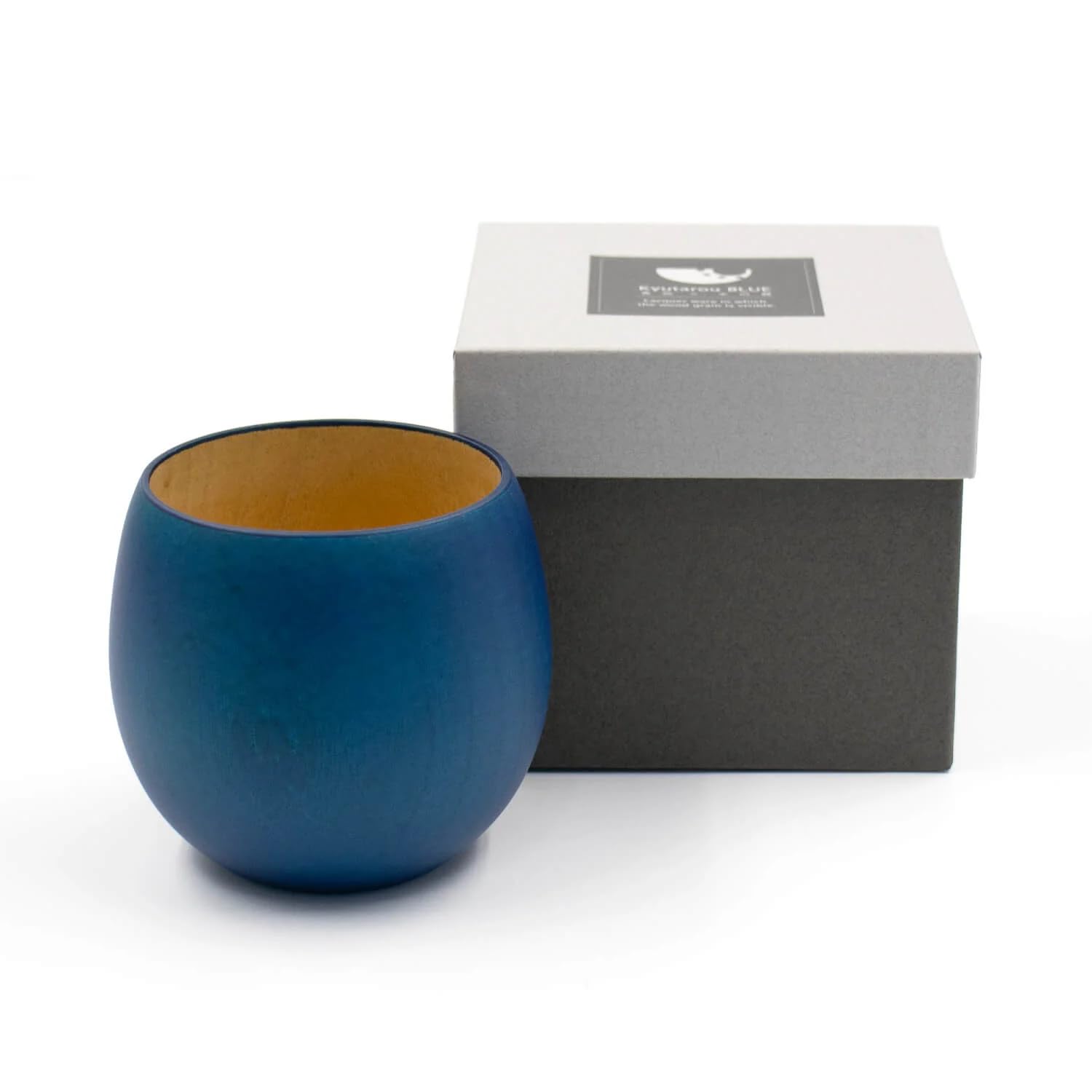 Amazon.co.jp: 【Std】カップ 木製【KyutarouBLUE/久太郎ブルー