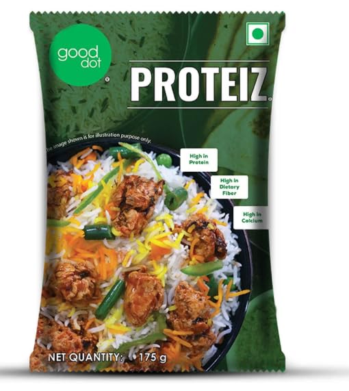 GoodDot Proteiz 100% Vegetarian Protein Chunks, Soya-Based Meat Alternative, High Protein, Low Fat, Cholesterol-Free, Vegan, Pack of 4, 175g Each-image-16