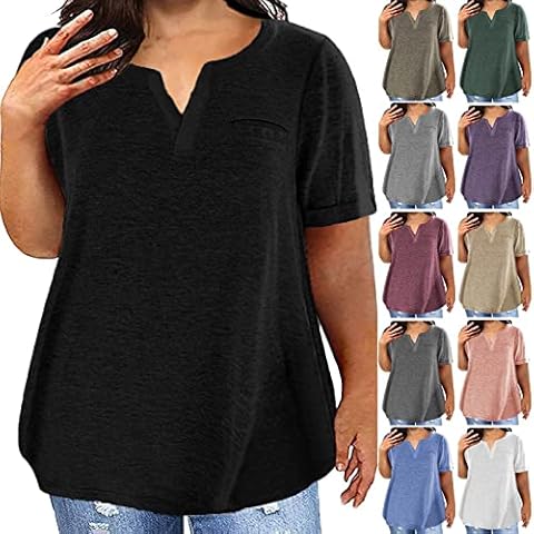 Tee Shirt Femme ZEZKT Col en V Cover