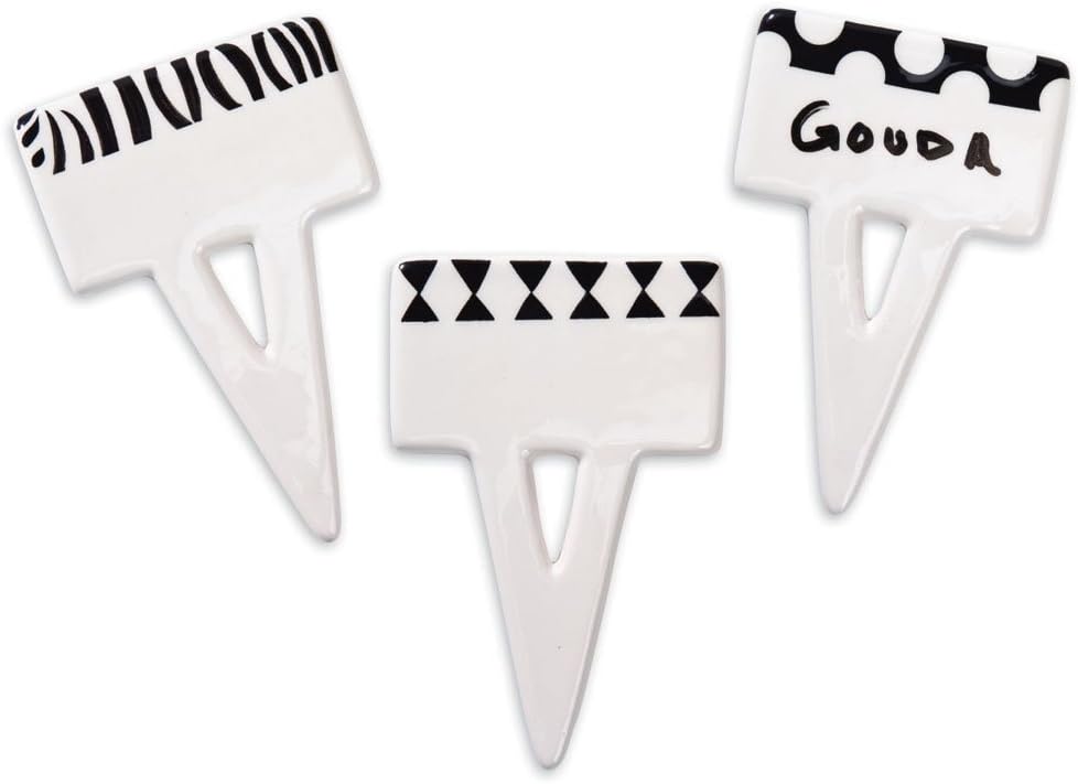 Mix and Match Ceramic Writable Cheese Marker (Set of 6)