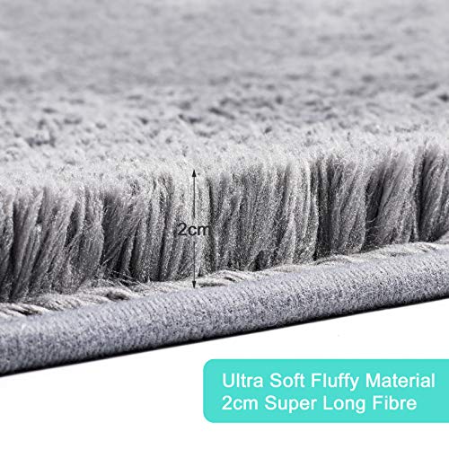 LIBWYS Badematte Rutschfester Badeteppich 2er Set - Flauschige Badematte und Badvorleger für Dusche, Badewanne und… – Bild 4