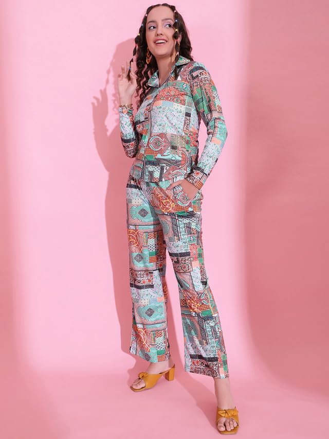 Image of Selvia Women's Polyester Co-Ords Set