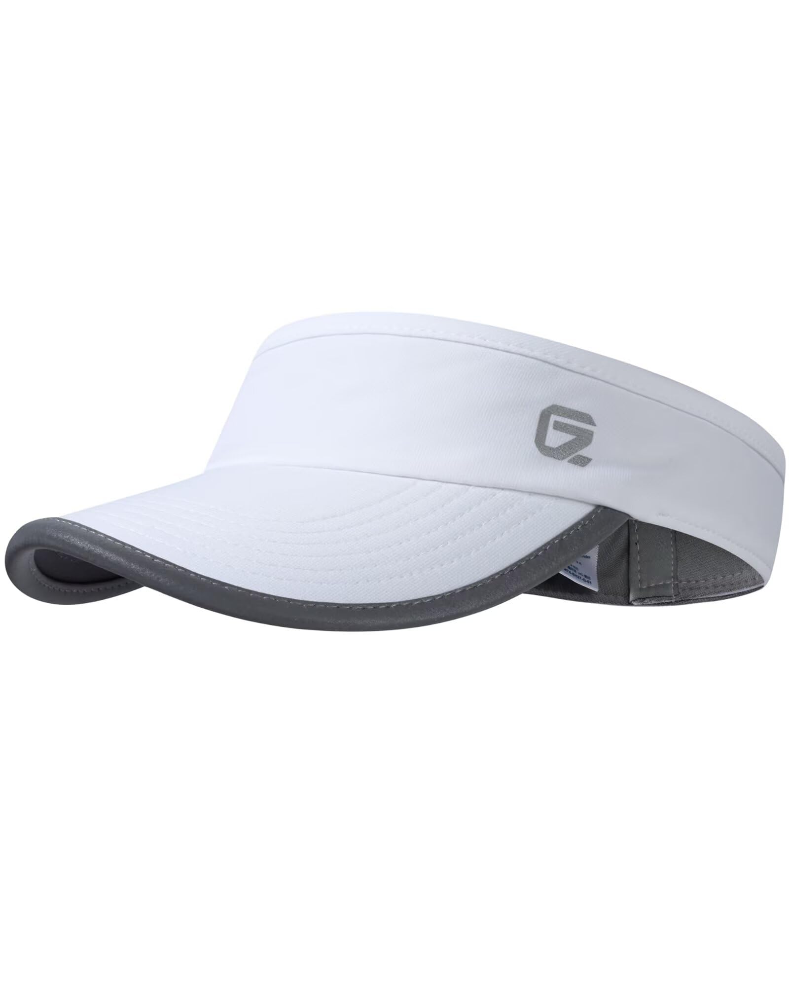 GADIEMKENSD Reflektierendes Sonnenvisier für Damen, UPF 50+, leicht und atmungsaktiv für Laufen, Tennis, Golf, Outdoor-Sportarten