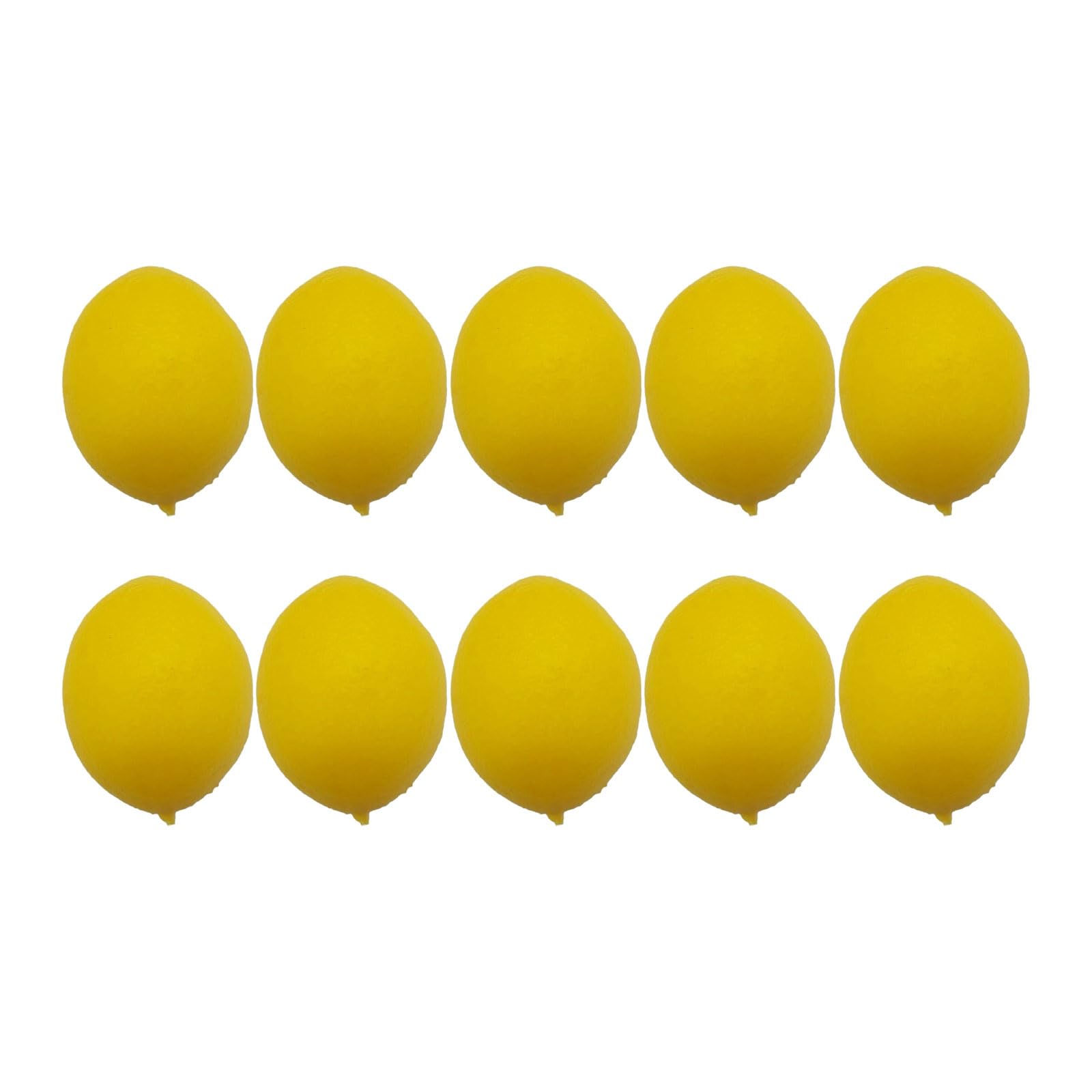 CRFFZ 10Pcs Realistic Artificial Lemon Simulation Lemon Kitchen Fruit Decoration for Basket Display Decoration Photography Fruit Display