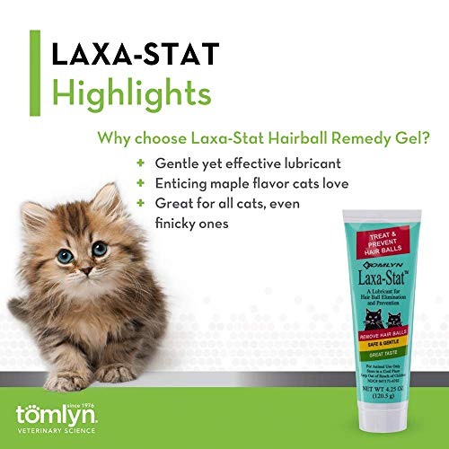 Buying Guide Tomlyn LaxaStat MapleFlavored Hairball Remedy Gel for