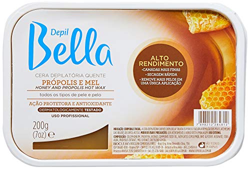 Cera Depilátoria Própolis e Mel Alto Rendimento 200g, Depil Bella