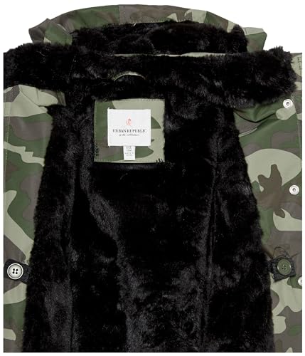 URBAN REPUBLIC Baby Girls Heavyweight Ballistic Anorak Fur Jacket3