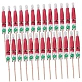 KAILIKETIY 50個 入りフルーツス ーズ紙製 装飾傘ピック 誕生日や結婚式パーティー用前菜トゥースピック トロピカルケーキトッパー付き