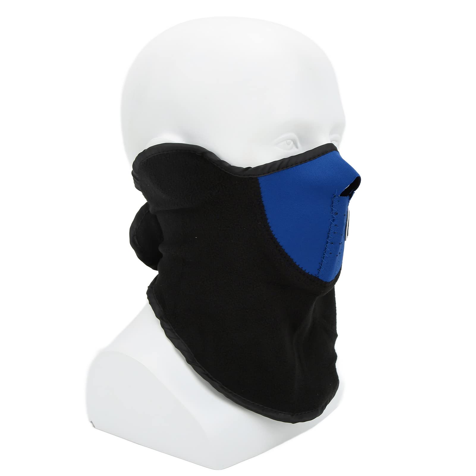 Bnineteenteam Winter Cycling Mask, Windproof Anti Dust Half Face Mask, with Warm Fleece Neck Cover for Motorcycle Outdoor Skiing (Blue)