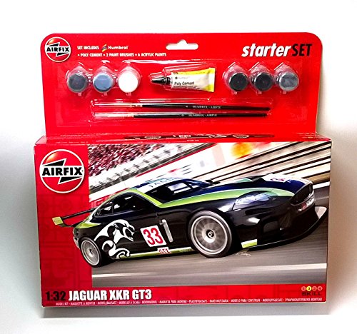 Airfix A55306 1/32 Large Starter Set, Jaguar XKR GT3 Modellbausatz – Bild 5