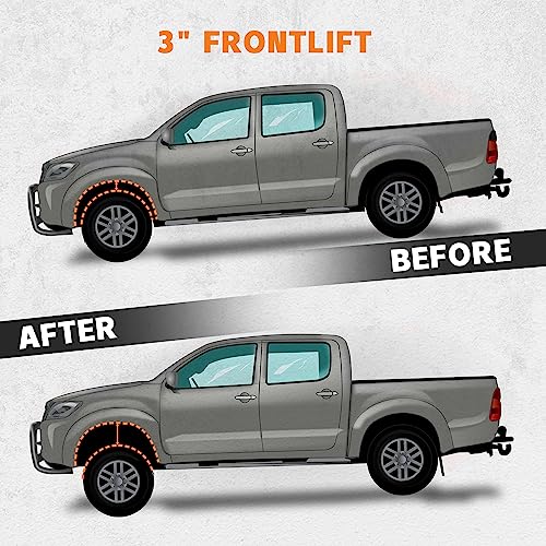 3" Lift Spindles Pickup Suv Suspension Level Kit 2Wd For 1999-2007 Chevrolet Silverado 1500 Tahoe Suburban 1500 For Gmc Sierra 1500 Classic Yukon Yukon Xl C1500 For 1999-2006 Cadillac Escalade #TOP5