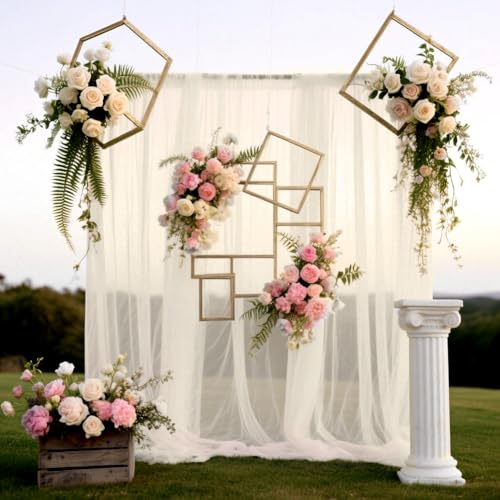 3m x 160cm Tissu Organza, Tulle Rose Vendu au Mètre Tissu Tulle Souple pour la Couture, Tissu en Maille Tissu de Décoration pour Arbor Mariage Rideau Décoration Libre...