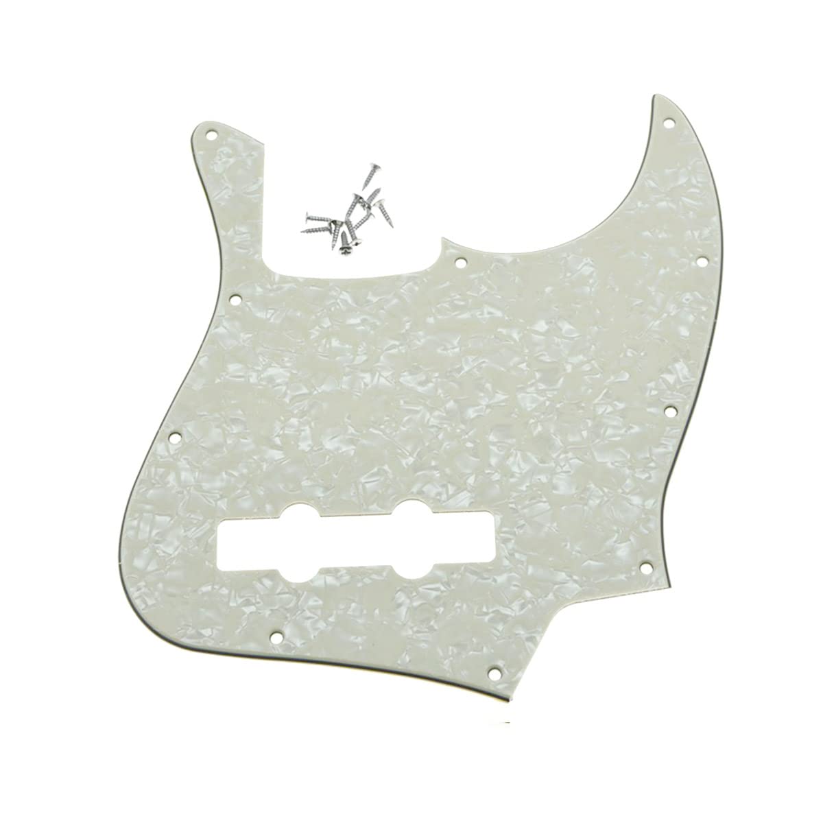 Dopro Jazz Bass J Bass Pickguard for USA/Mexican 4 String FD Jazz Bass Aged Pearl