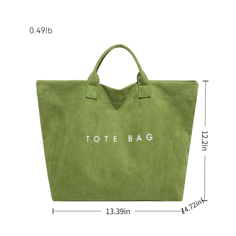 Bolso tote de gamuza para mujer grande miniatura 3