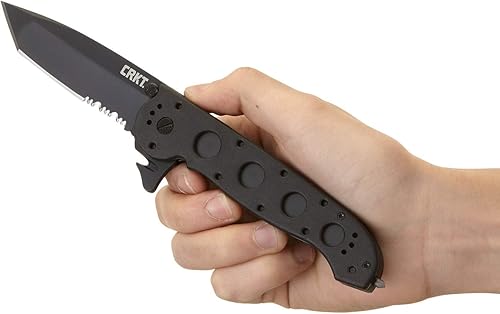Miniatura 6 de CRKT M16-14ZLEK EDC - Cuchillo de bolsillo plegable para uso diario, hoja dentada negra y CRKT M16-14DSFG EDC - Cuchillo de bolsillo plegable para