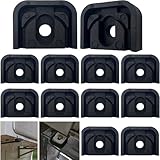 12 piezas Amortiguador de vibraciones para aire acondicionado Silentblock Soportes de goma Almohadilla/Cojín de Choque Aislador de vibración Pie Antigolpes para Aire Acondicionado interior y exterior