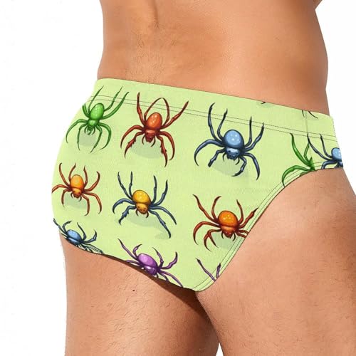Spider Mens Swim Briefs Quick Dry Swim Trunk Bikini Underwear Swimsuit3