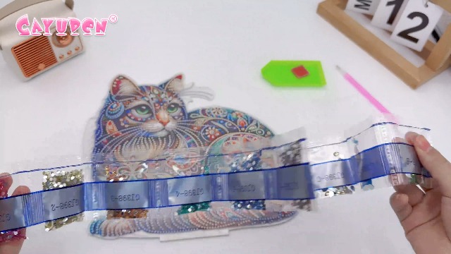 CAYUDEN Diamond Painting Hiboux 5D - Kit DIY Ornements De Table Avec Diamants Spéciaux, Décoration Maison Et Bureau