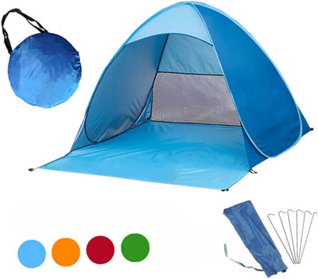 Balacoo Portable Automatic Sun Shelter Tent Lightweight Beach Canopy for Camping Fishing and Picnics Instant Pop Up Awning with Tote