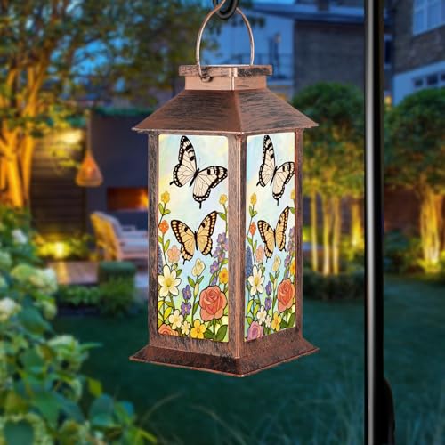Lanterne solaire papillon, le cadeau de jardin idéal pour maman