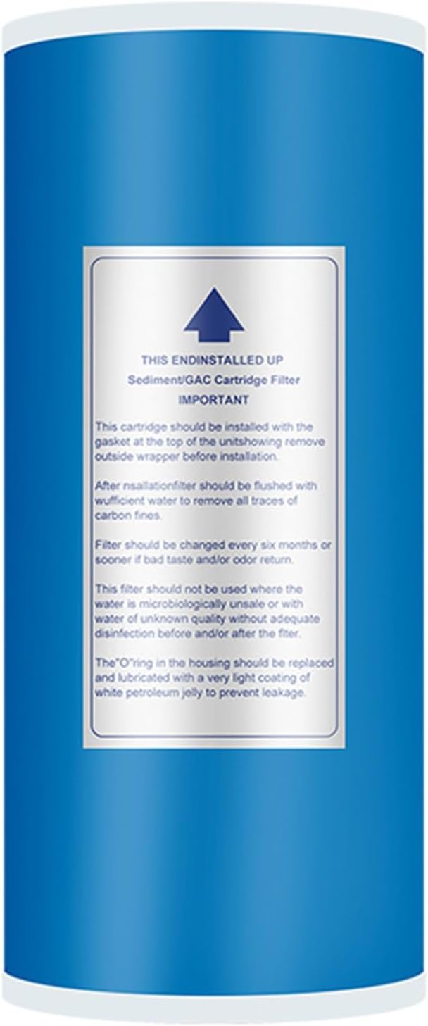 10" x 4.5" UDF filter element, Granules activated carbon, large flow UDF filter, sink Replacement Water Filter