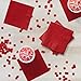Creative Converting 200-Count Touch of Color Paper Beverage Napkins, Classic Red