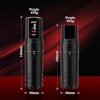 XNET Wireless　tattoo machine set Xnet Titan Wireless Tattoo Machine with 42mm Grip - 2400mAh