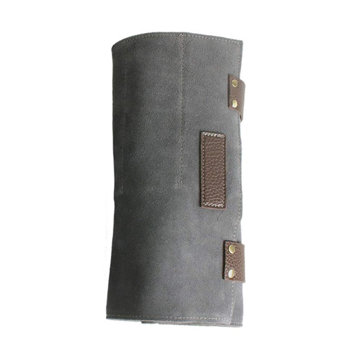 Ciieeo Friseurtasche Friseur Scheren Aufbewahrungstasche mit 12 Fächern aus Leder und Rolle Up Design für Friseure im Beauty Salon Gebrauch