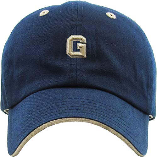 Image of A-Z Name Initial Alphabet Letter Baseball Cap for Teams Great Gift for Family Husband Wife Mom Dad Kids