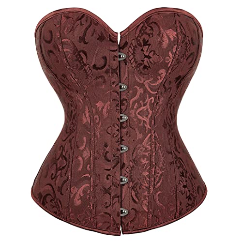 Amazon.com: Kranchungel Corsets for Women Bustier Sexy Brocade