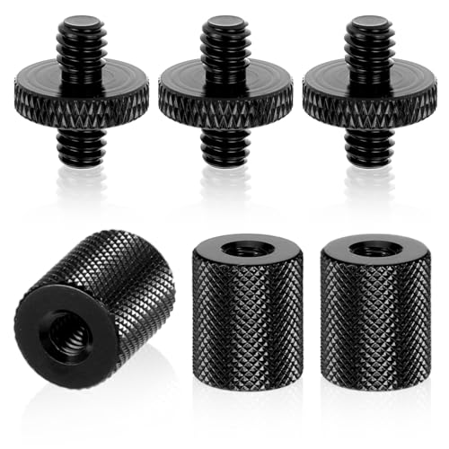6 Stück Stativ Adapter, 1/4 Auf 1/4 Zoll Gewindeadapter Stativschraube Kamera Schrauben Adapters 1/4 Auf 1/4 Zoll Stativ Schraube Adapter Für Kamera Mikrofonstativ Lampenstative