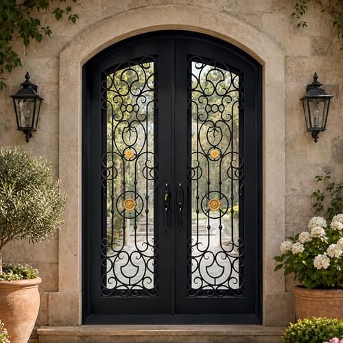 CHETTO C Wrought Iron French Door