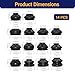 KoiLuvGo 14PCS Automotive Tie Rod End Boots, Ball Joint Rubber Tie Rod Boot, Universal Dust Boots Cover for Tie Rod Accessories Suitable to Most Vehicle (Black)