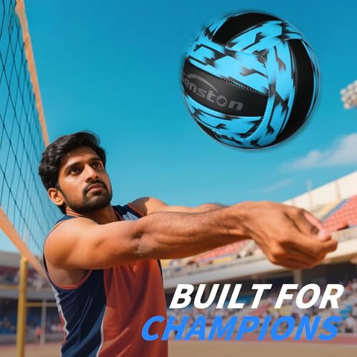 Image of Senston Official Size 5 Volleyball for Adults & Youth Includes Air Pump