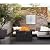 Flamaker Gas Fire Pit Table 43 inch 50000 BTU Outdoors Gas Propane Firepits with Tempered Glass Desktop, Lid & Lava Rock and Waterproof Cover for Deck, Backyard, Patio