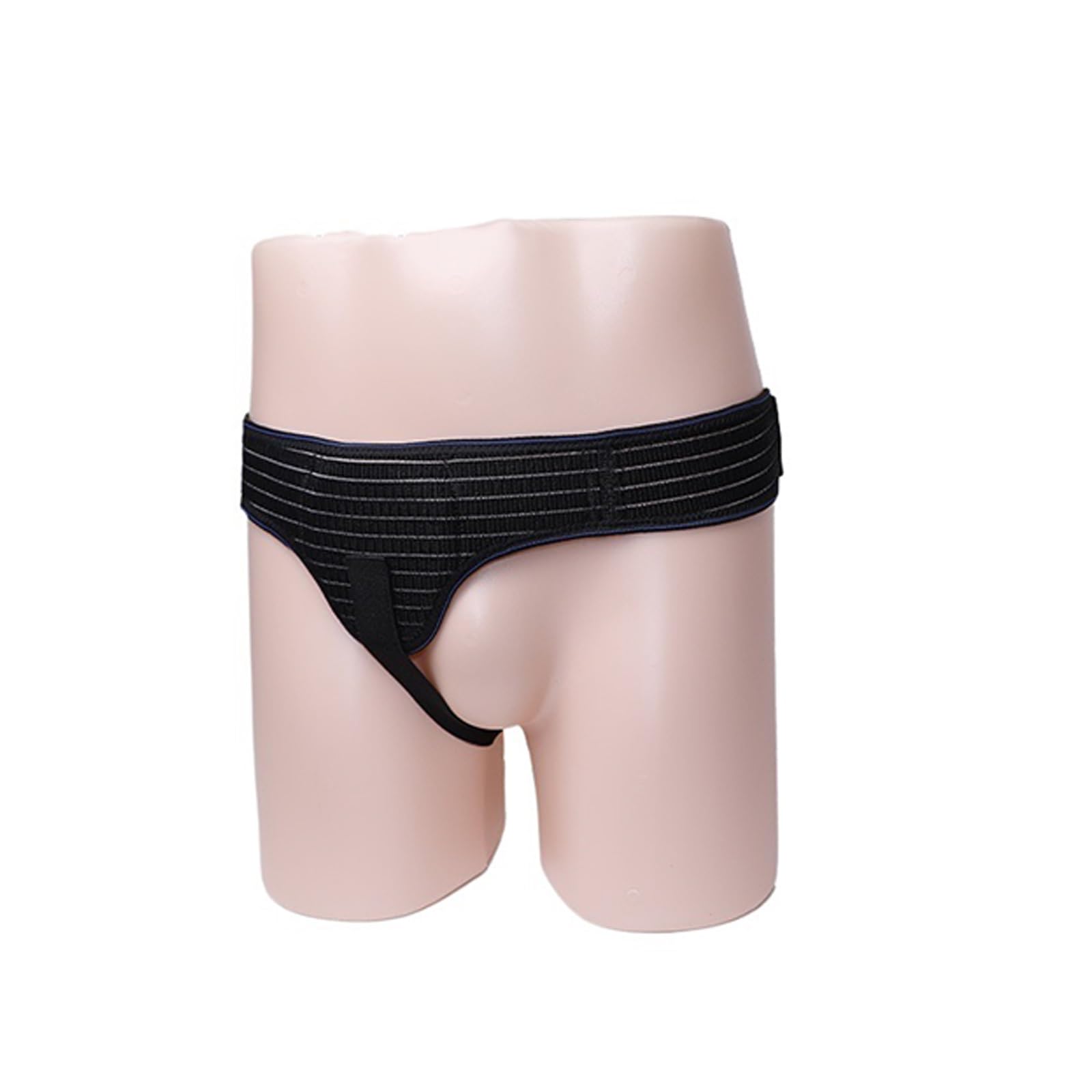 Cinto Erniario, Fascia per Ernia Inguinale Uomo, Ernia Inguinale Uomo, Cintura Doppia per Ernia Inguinale con Cuscinetti di Compressione Rimovibili per Alleviare Il Disagio ernia(Black)