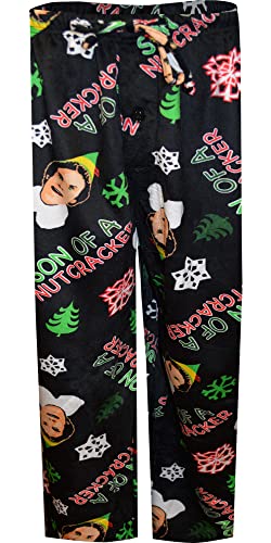 Briefly Stated Mens Buddy the Elf Son of a Nutcracker Silky Fleece Lounge Pants