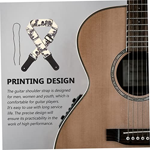 GOOHOCHY 1Pc Sangle De Guitare Cintres En Plastique Noir Rembourrage En Mousse Cintres Pour Enfants Cintre De Guitare En Cuir Crochet De Guitare Cuir Polyester Vintage Noir Imprimé Sangle - Les Beatles, Paul McCartney, John Lennon, RIngo Starr, George Harrison GOOHOCHY 1Pc Sangle De Guitare Cintres En Plastique Noir Rembourrage En Mousse Cintres Pour Enfants Cintre De Guitare En Cuir Crochet De Guitare Cuir Polyester Vintage Noir Imprimé Sangle – Image 8
