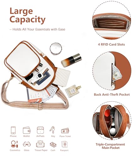 Image of Sling Bag for Women,Anti Theft Crossbody Bag,RFID Travel Purse