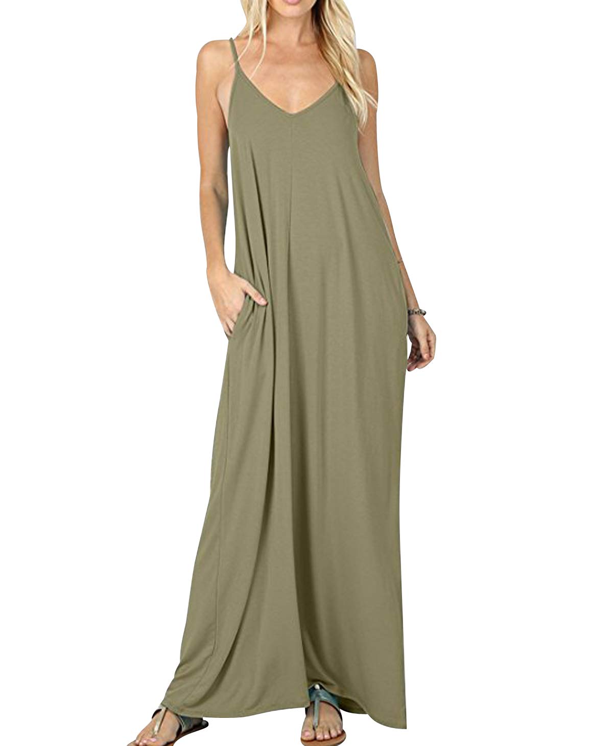 Robe Longue D'été Décontractée Pour Femme, Style Bohème, Sans