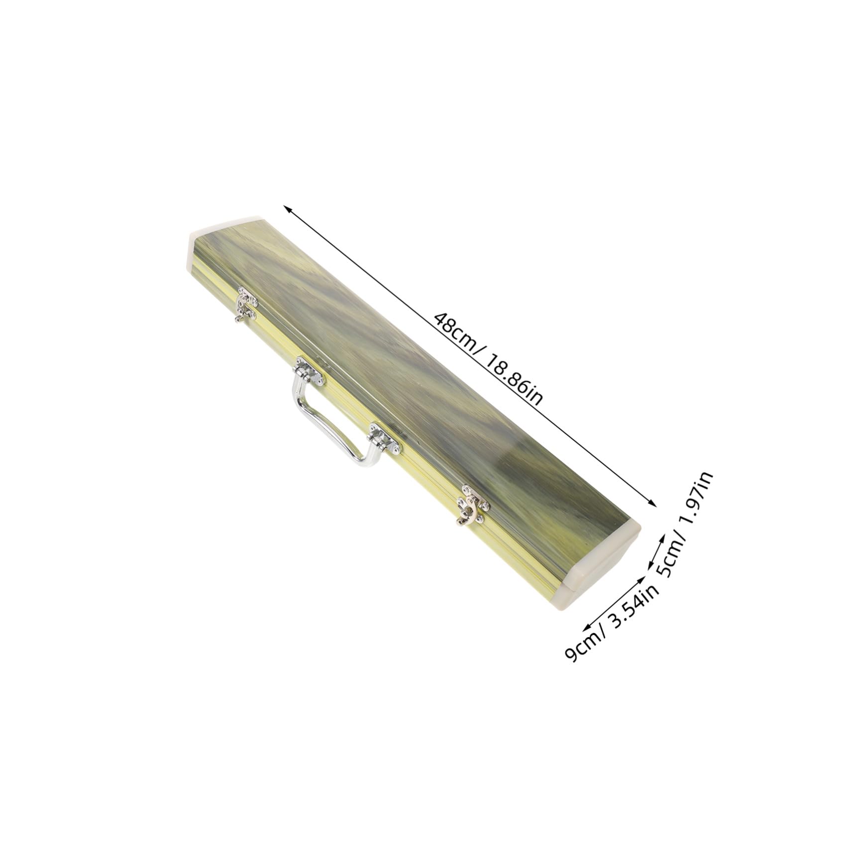 Toyvian Estuche Rígido para Flauta Doble de Bambú C/d/e, Caja Grande Ligera y Resistente para Instrumentos de Viento, Bolsa de Transporte para Músicos y Almacenamiento Seguro en