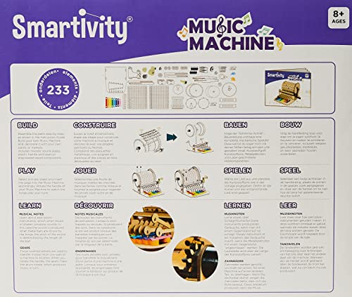 Smartivity - Xylophone - Music Machine - Jouet de construction en bois- Construisez le xylophone, ajoutez les chevilles et tourner la poignée pour jouer la musique de votre choix - A partir de 8 ans – vue 3