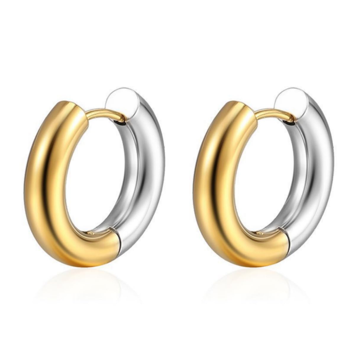 HUGETOMATO Lotus Ohrringe 925 Silber - Minimalistische Steck