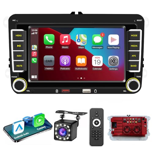 FINYQBET Estéreo Auto 7 Pulgadas Android con CarPlay GPS