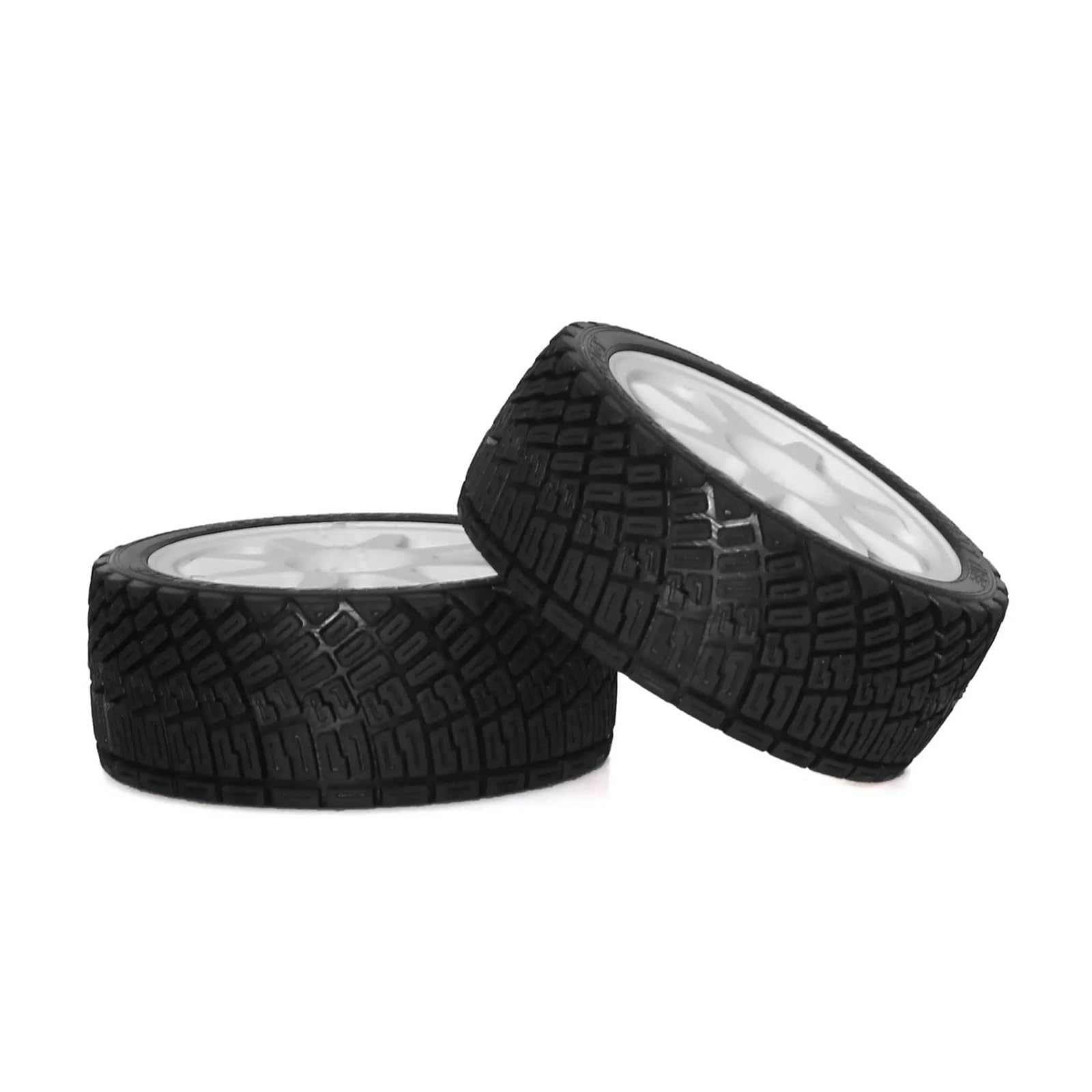 RC Coche NeumáTico Piezas para HPI para Tamiya para TT02 XV01 WRC C3 1/10 Juego Llantas Y Neumáticos para Coche RC Carretera para Rally Carreras Accesorios Mejoras Repuesto